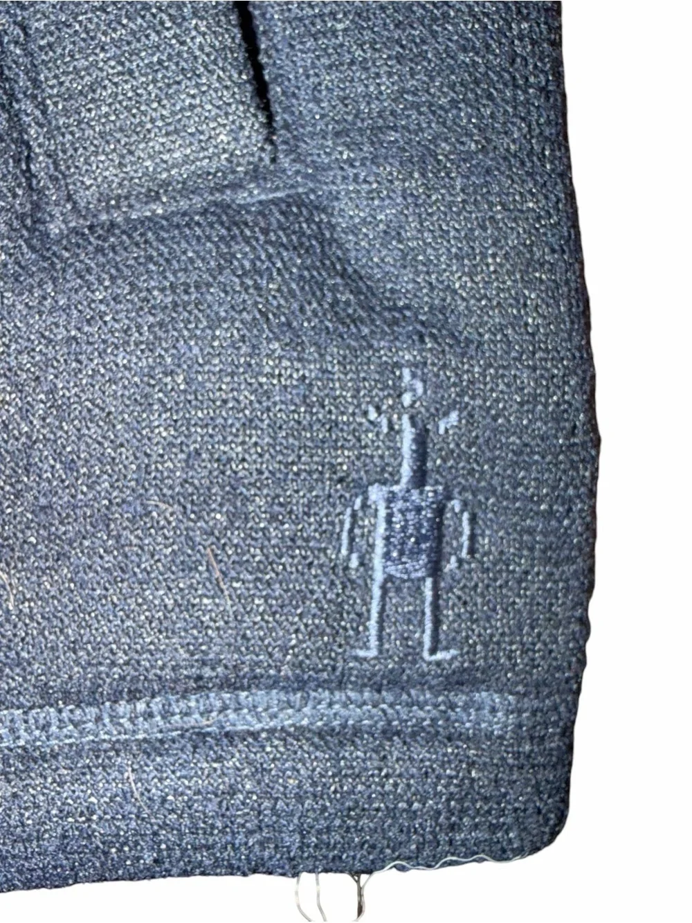 Smartwool Hudson Trail Fleece Vest Mens L Navy Full Zip Recycled Wool